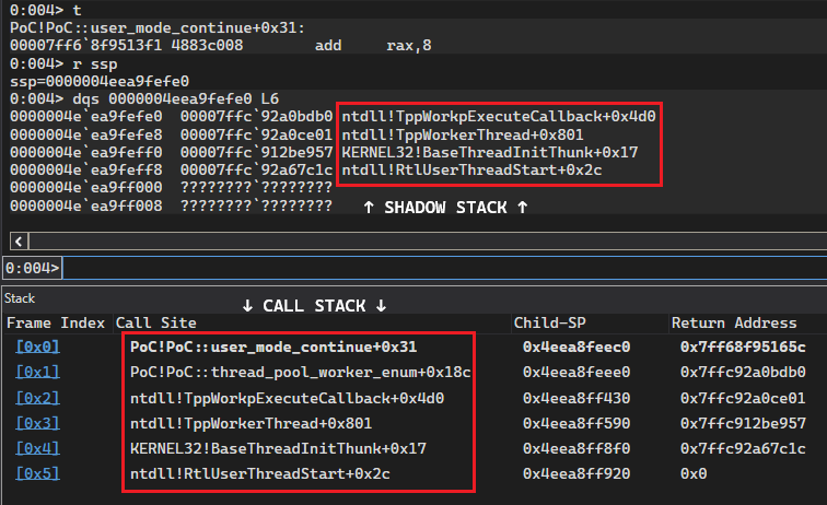 Phase 1: Shadow stack after reconciliation